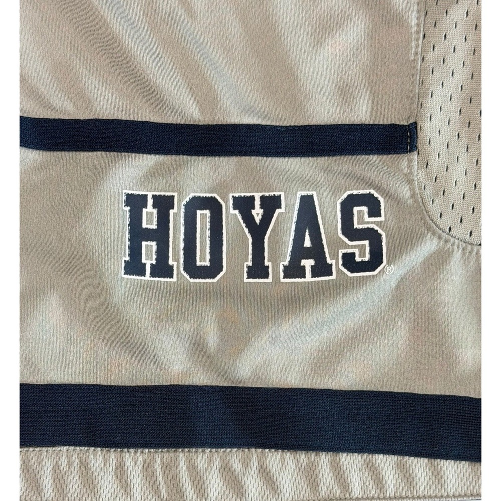 Nike Air Jordan Georgetown Hoyas Basketball Shorts Mens S Gray Navy Team Issued - Picture 3 of 13